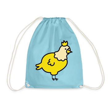 Dessin animé du Poussin Royal - Sac de sport léger - aqua - Devant