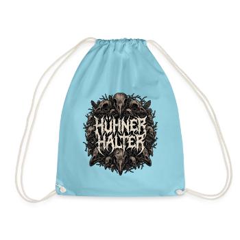 Heavy Metal Hühnerhalter - Turnbeutel - Aqua - Vorne
