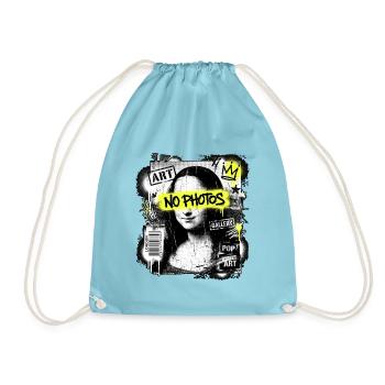 Die Mona Lisa Fatcap Marker - Turnbeutel - Aqua - Vorne