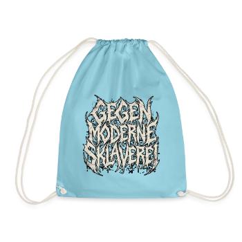 Gegen Moderne Heavy Metal - Turnbeutel - Aqua - Vorne