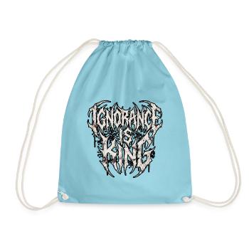 Ignorance Is King Heavy Metal - Turnbeutel - Aqua - Vorne