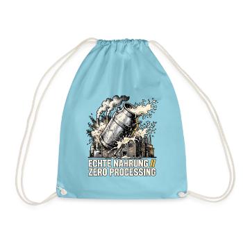 Echte Milch Rohmilch - Turnbeutel - Aqua - Vorne