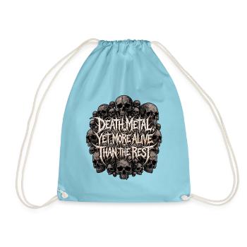 Death Metal Lebt - Turnbeutel - Aqua - Vorne