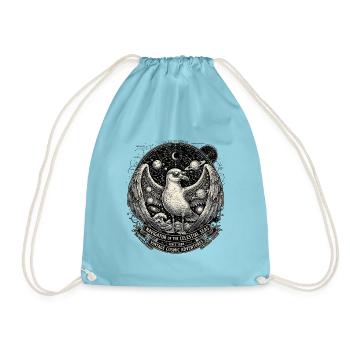 Möwen Kosmos - Turnbeutel - Aqua - Vorne