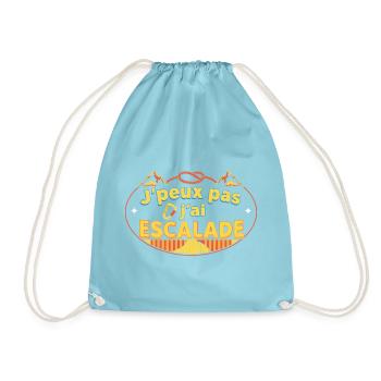 J'peux pas j'ai Escalade - Sac de sport léger - aqua - Devant