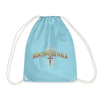 Non Timebo Mala - Turnbeutel - Aqua - Vorne
