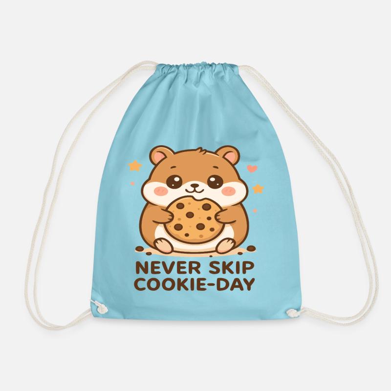 Keksfreudiger Hamster - Turnbeutel - Aqua