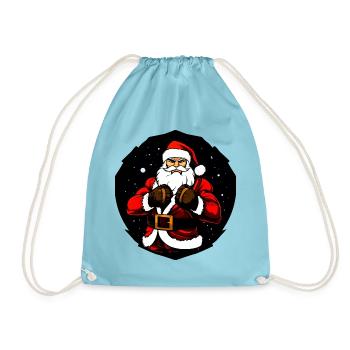 Kämpfer Christmas - Turnbeutel - Aqua - Vorne