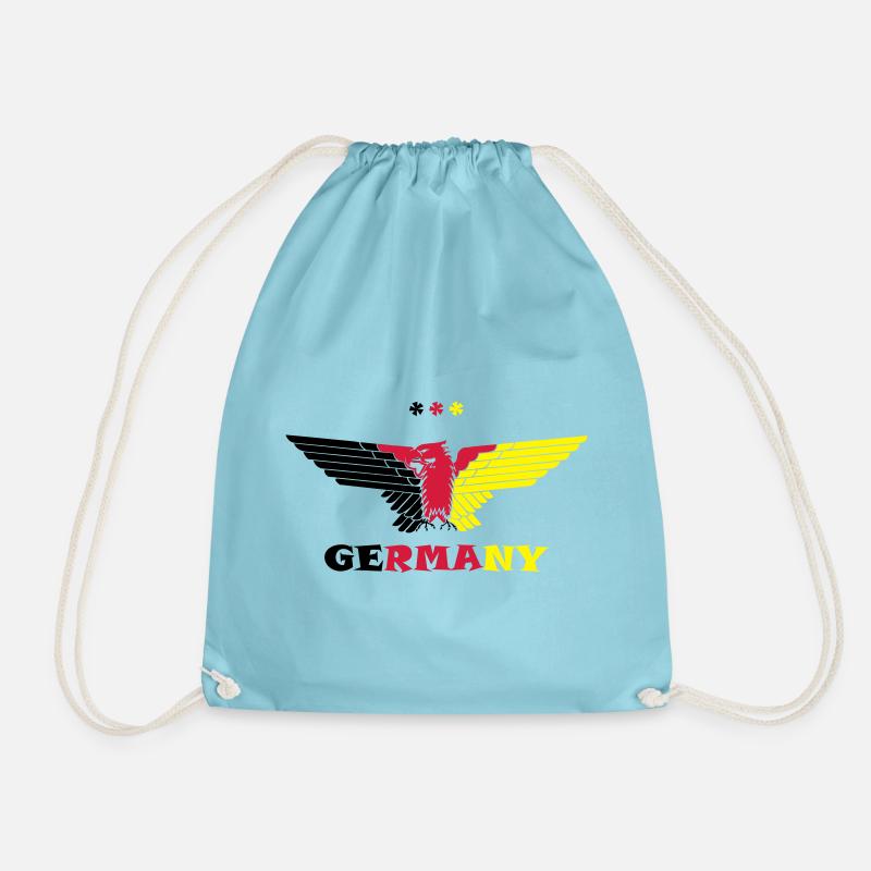 Germany Adler Germany colored - Drawstring Bag - aqua