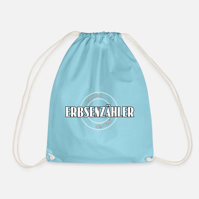 Erbsenzähler - Turnbeutel - Aqua
