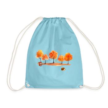 Herbst - Turnbeutel - Aqua - Vorne