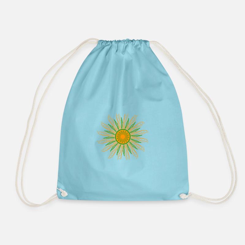 the sun - Drawstring Bag - aqua