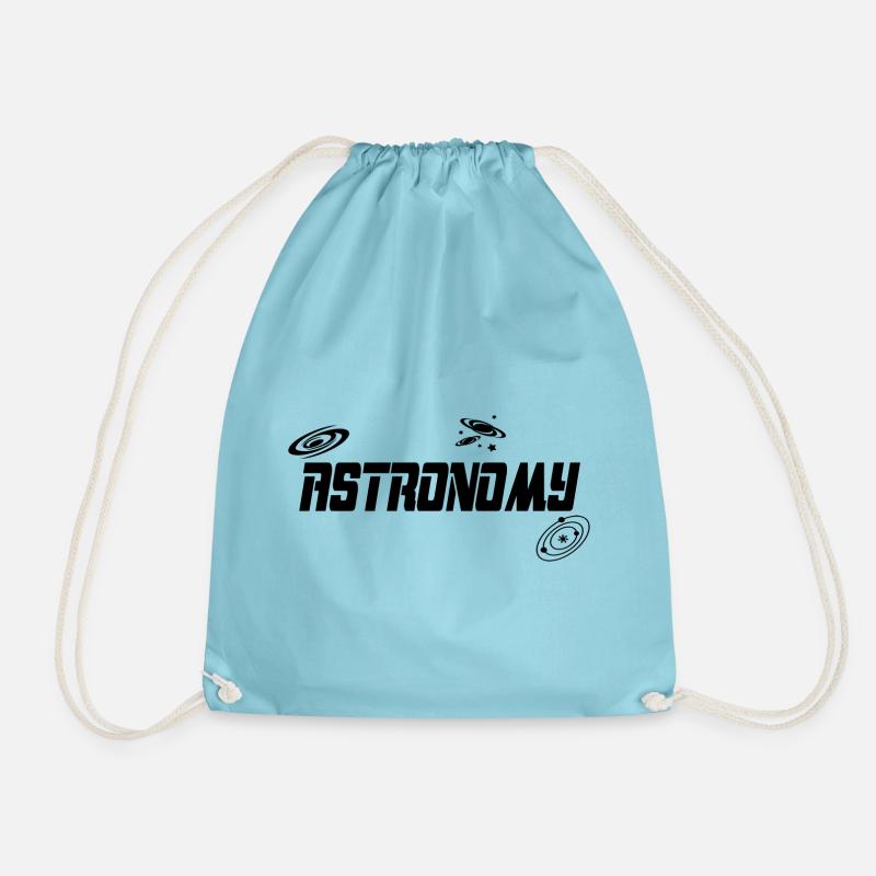 Astronomy - Drawstring Bag - aqua