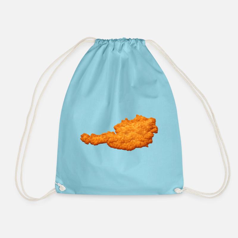 Schnitzel Austria Cult & Favorite Dish - Drawstring Bag - aqua