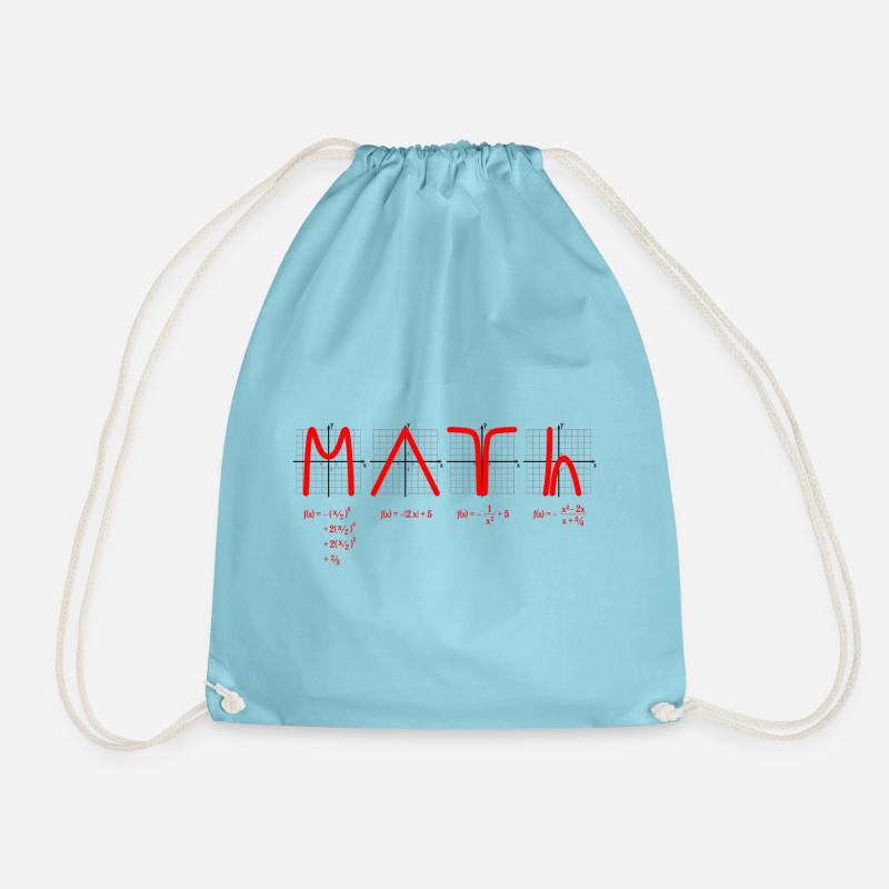 Math with Functions red - Turnbeutel - Aqua