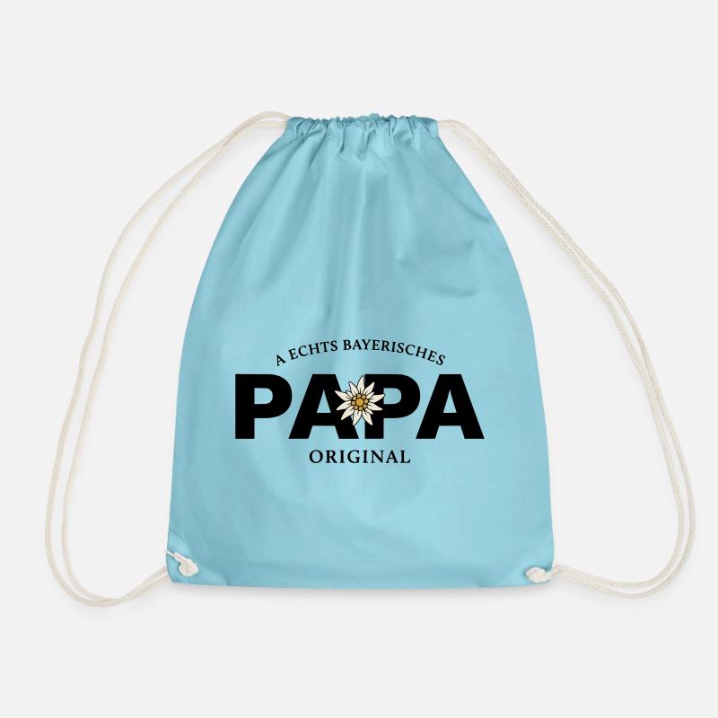 Bayerisches Original - Papa - Turnbeutel - Aqua