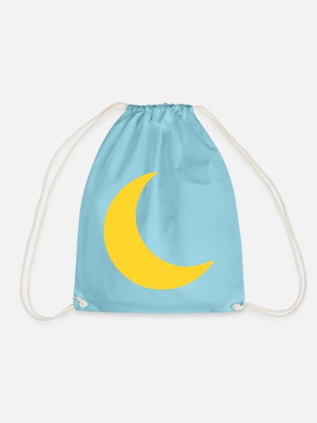 Mond Sichel Gelb - Turnbeutel - Aqua