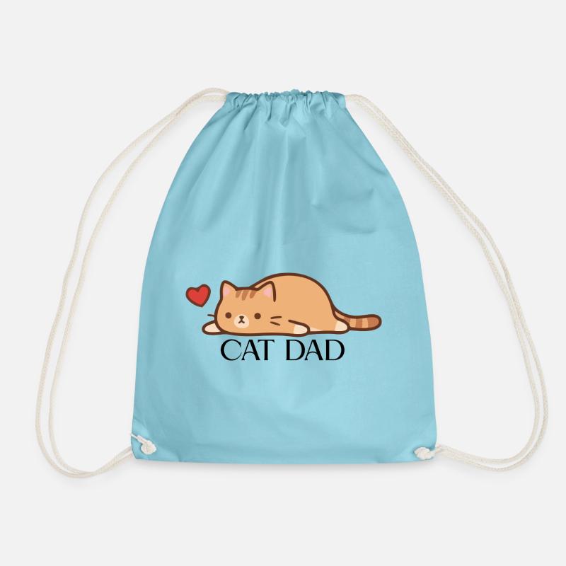 CAT_DAD - Turnbeutel - Aqua