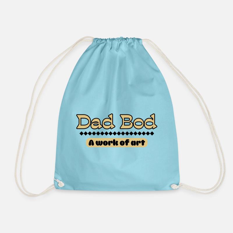Dad Bod – Kunstvolles Statement für Väter - Turnbeutel - Aqua