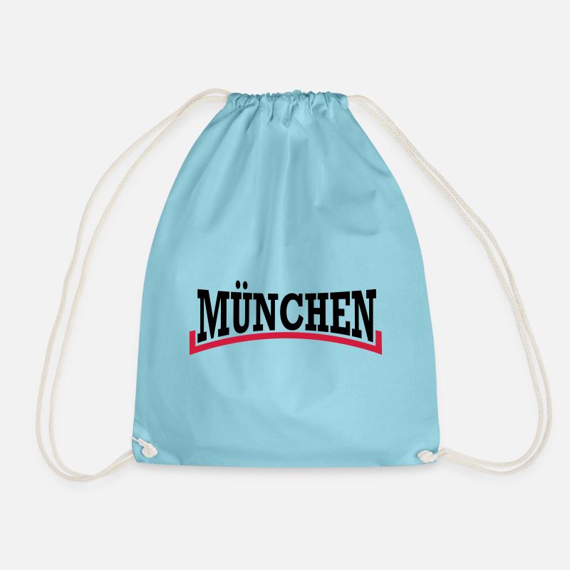 Munich * two-tone - Drawstring Bag - aqua