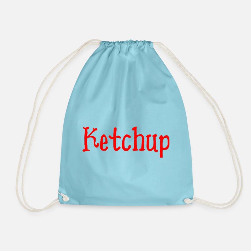 Ketchup - Drawstring Bag - aqua