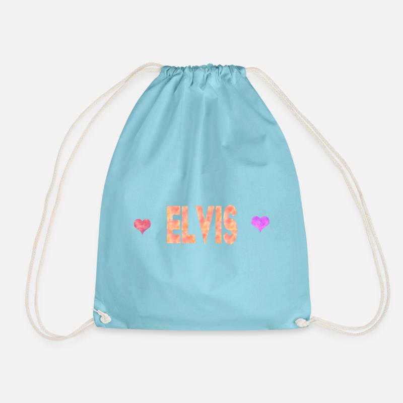 Elvis - Drawstring Bag - aqua