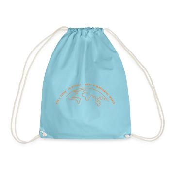 for a wonderful - Turnbeutel - Aqua - Vorne