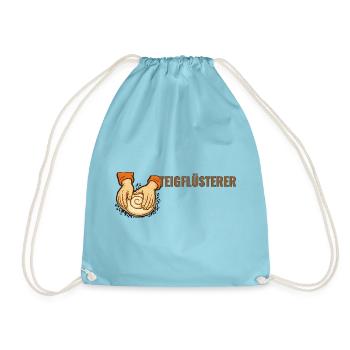 Teigflüsterer. – Sourdough community, baker Motiv. - Turnbeutel - Aqua - Vorne