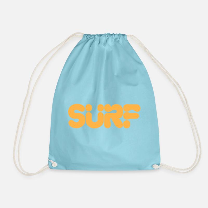 Vibrant Abstract Graphic Design - Drawstring Bag - aqua