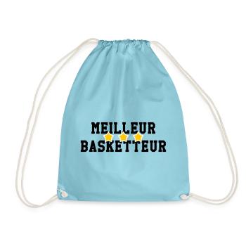 Best Basketball Player - Drawstring Bag - aqua - Front