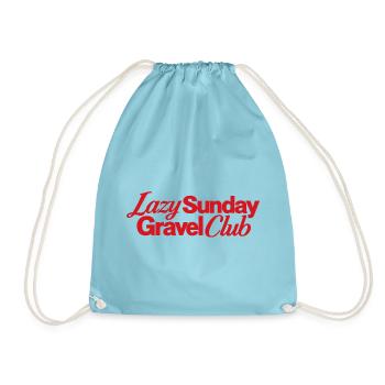 Lazy Sunday Gravel Club Logo - Turnbeutel - Aqua - Vorne