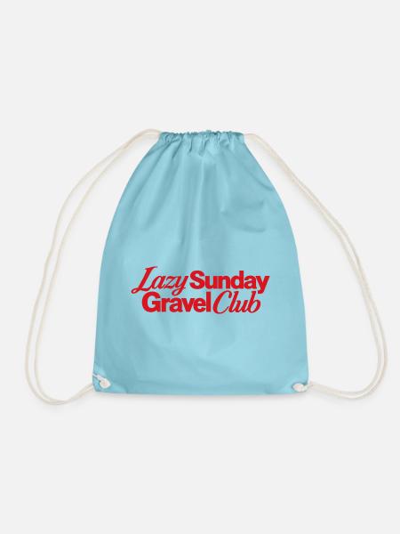 Lazy Sunday Gravel Club Logo - Turnbeutel - Aqua