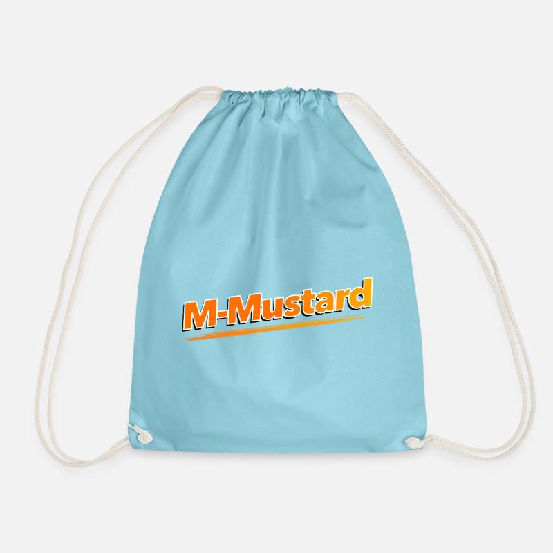 M-Mustard - Drawstring Bag - aqua