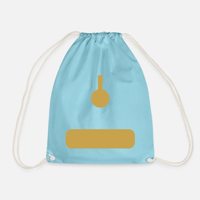 Arcade Joystick Gold - Drawstring Bag - aqua
