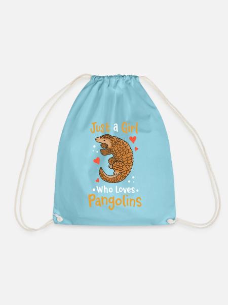 Pangolin Pangolin-Liebhaber - Turnbeutel - Aqua