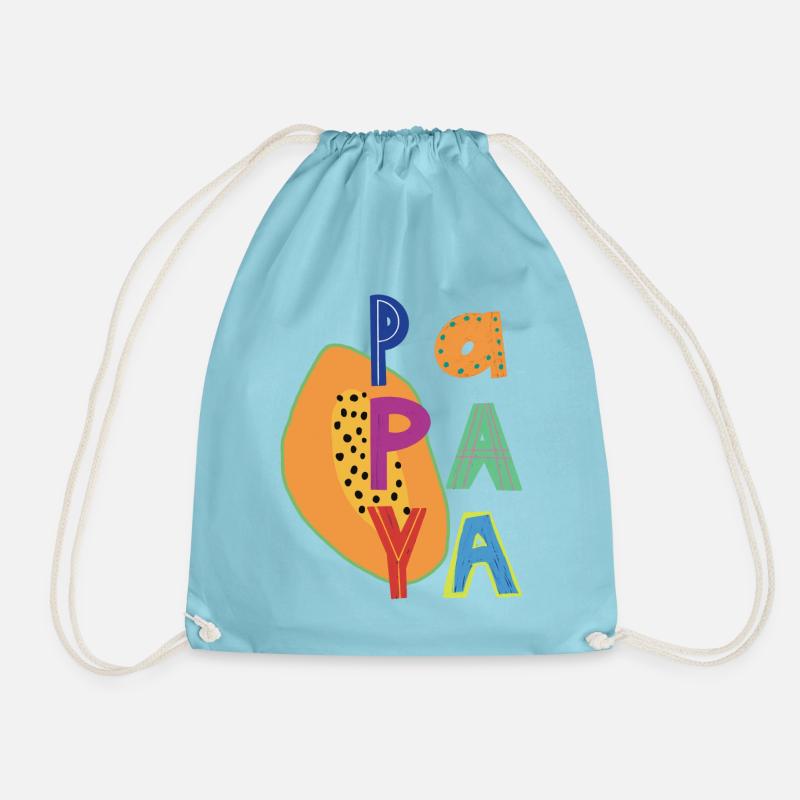 Papaya - Turnbeutel - Aqua