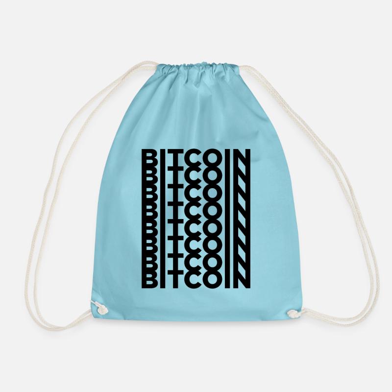 BITCOIN - Turnbeutel - Aqua