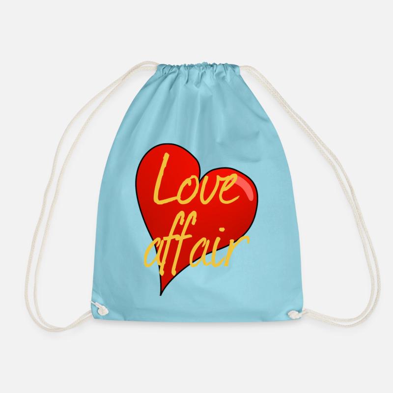 LOVE AFFAIR - Drawstring Bag - aqua
