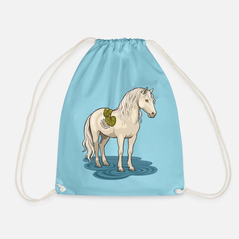 Das Bachpferd - Turnbeutel - Aqua