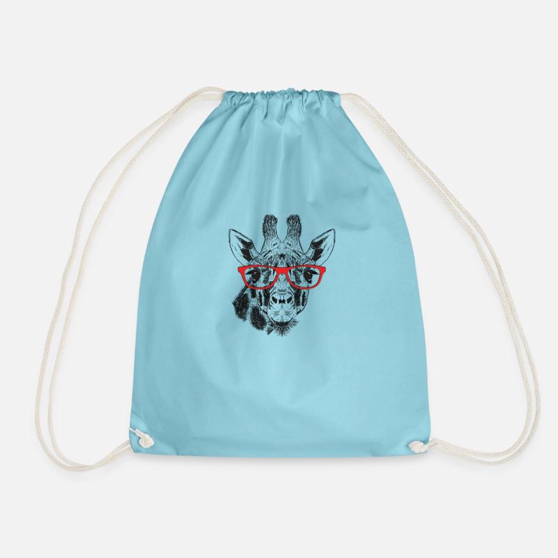 Giraffe - Turnbeutel - Aqua