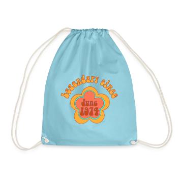 Légendaire depuis juin 1974 Anniversaire Retro Born - Sac de sport léger - aqua - Devant