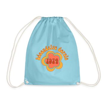 Légendaire depuis 1974 Birthday Retro - Sac de sport léger - aqua - Devant