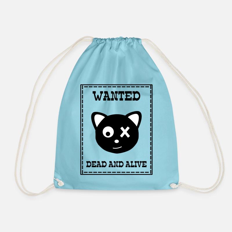 Wanted Schrödingers Katze Dead and Alive - Turnbeutel - Aqua