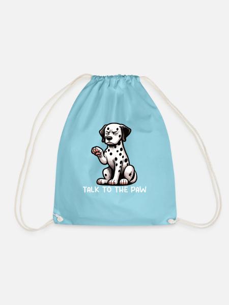Talk to the Paw Dalmatiner Dalmatinerhalter - Turnbeutel - Aqua