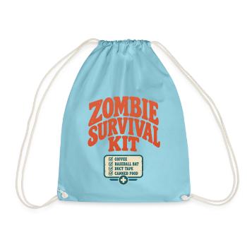 Zombie Survival Kit - Turnbeutel - Aqua - Vorne