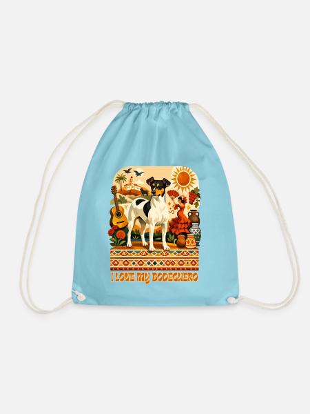 Andalucia Folk Style - Turnbeutel - Aqua