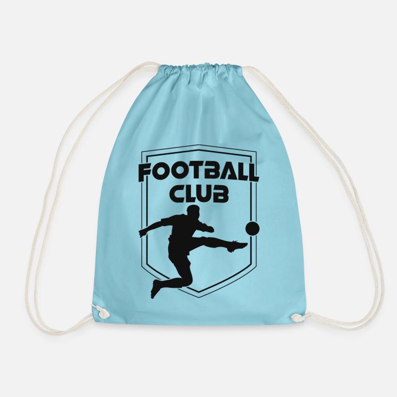 FC Wappen Schwarz - Turnbeutel - Aqua