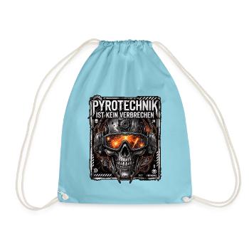Pyro Ist Kein Verbrechen - Turnbeutel - Aqua - Vorne