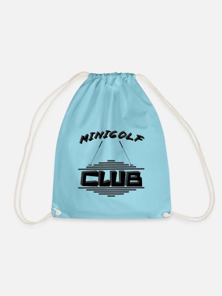 MINIGOLF -CLUB- Jahreseinkommen - Turnbeutel - Aqua