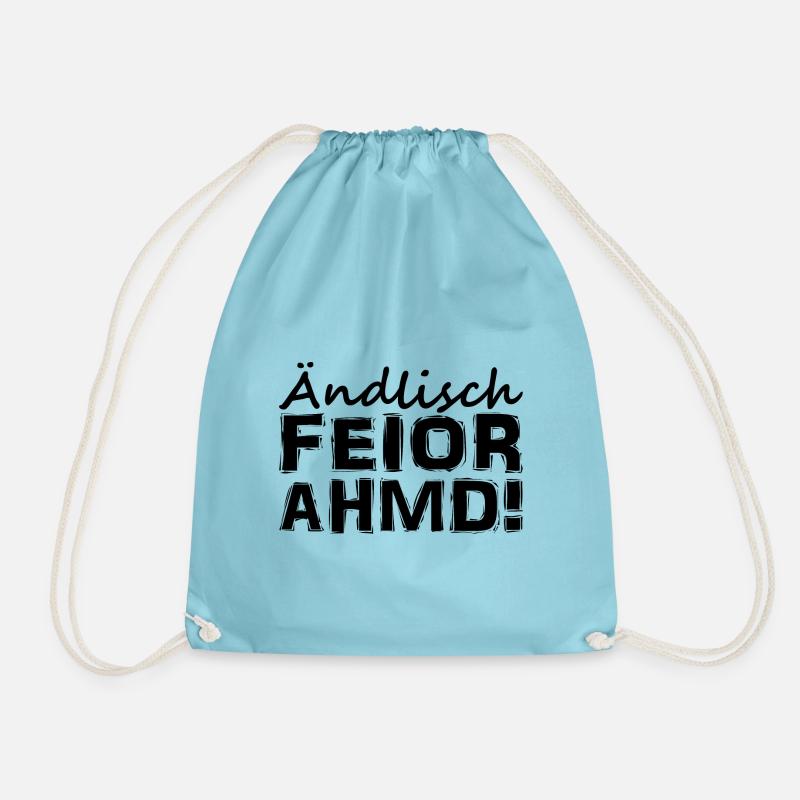 Sächsisch - Dialekt - Spruch - Turnbeutel - Aqua